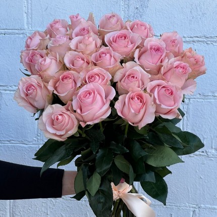 Букет из нежных розовых роз - купить с доставкой в по Перевозу
